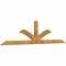 Ekena Millwork Richland Rough Sawn Timber Gable Bracket, Western Red Cedar, 96"W x 24"H x 2"D x 4"F, 6/12 Pitch GBW096X24X0204RIC00RWR - alternate 2